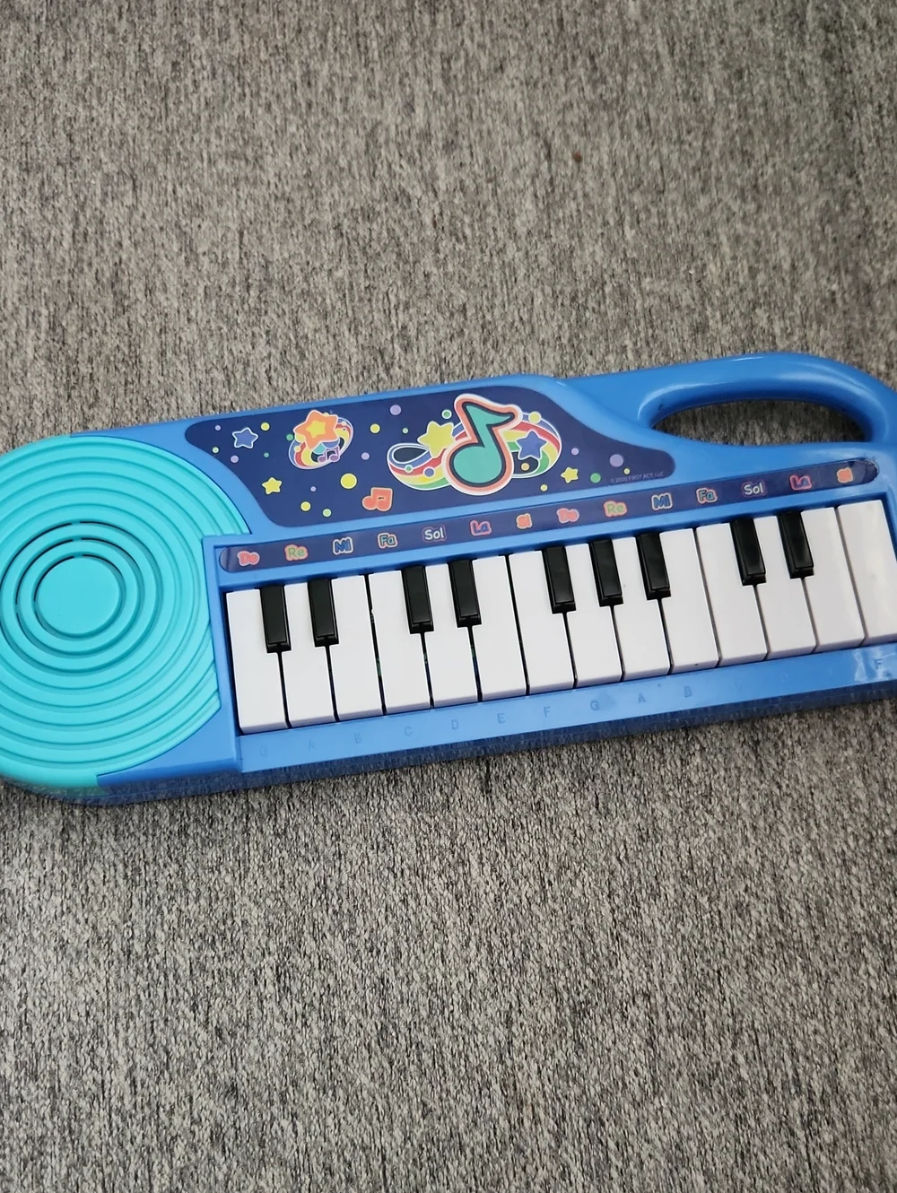 Blue Kids Toy Keyboard Piano with Carry Handle